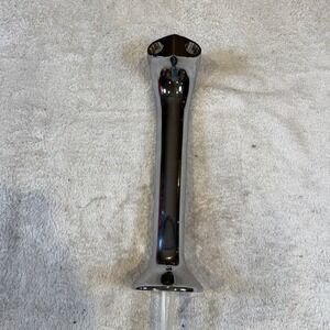 CEM Draft Beer Tower Single Column 2 Tap Chrome Milano Home Bar Kegerator 14.5"